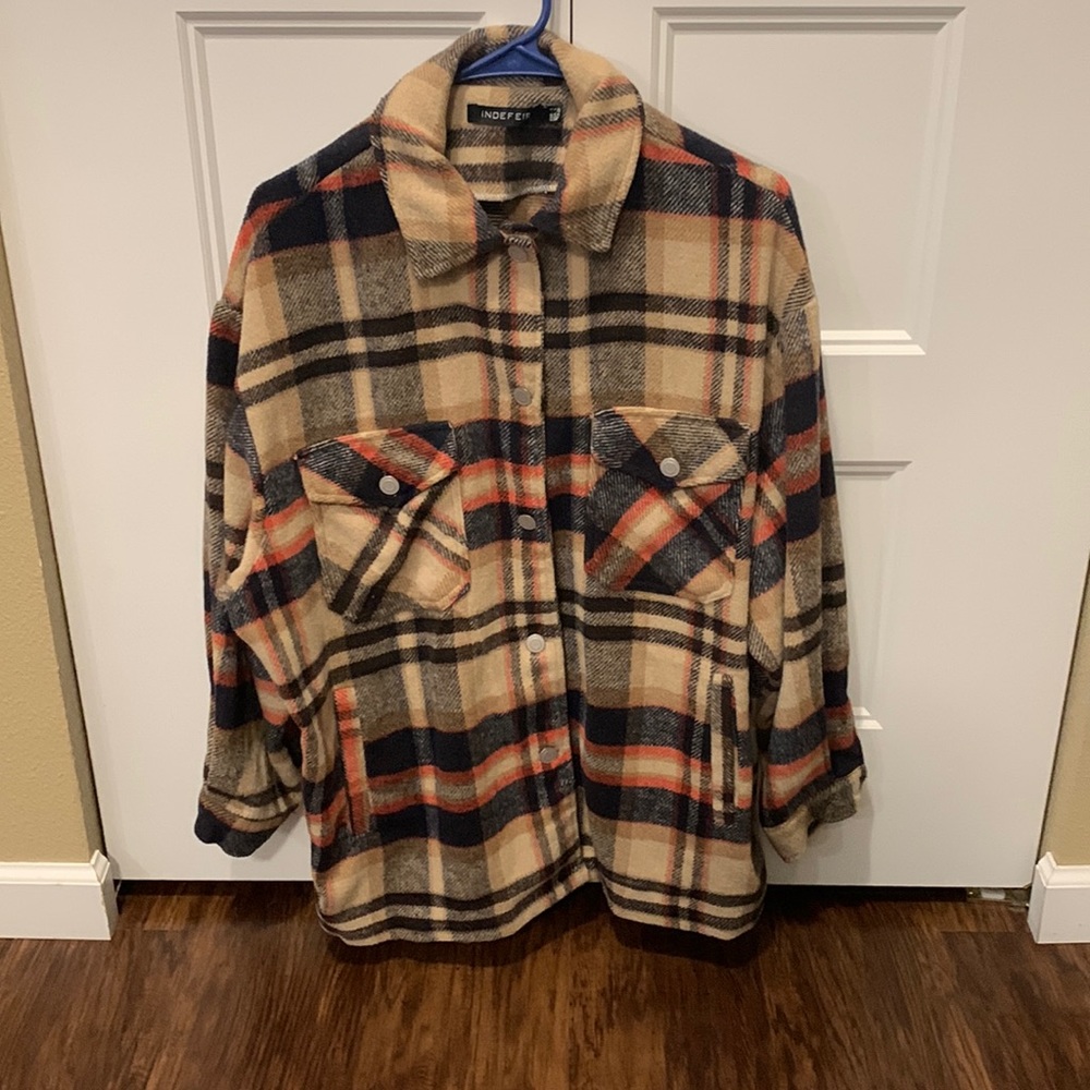 Oversized Flannel Jacket